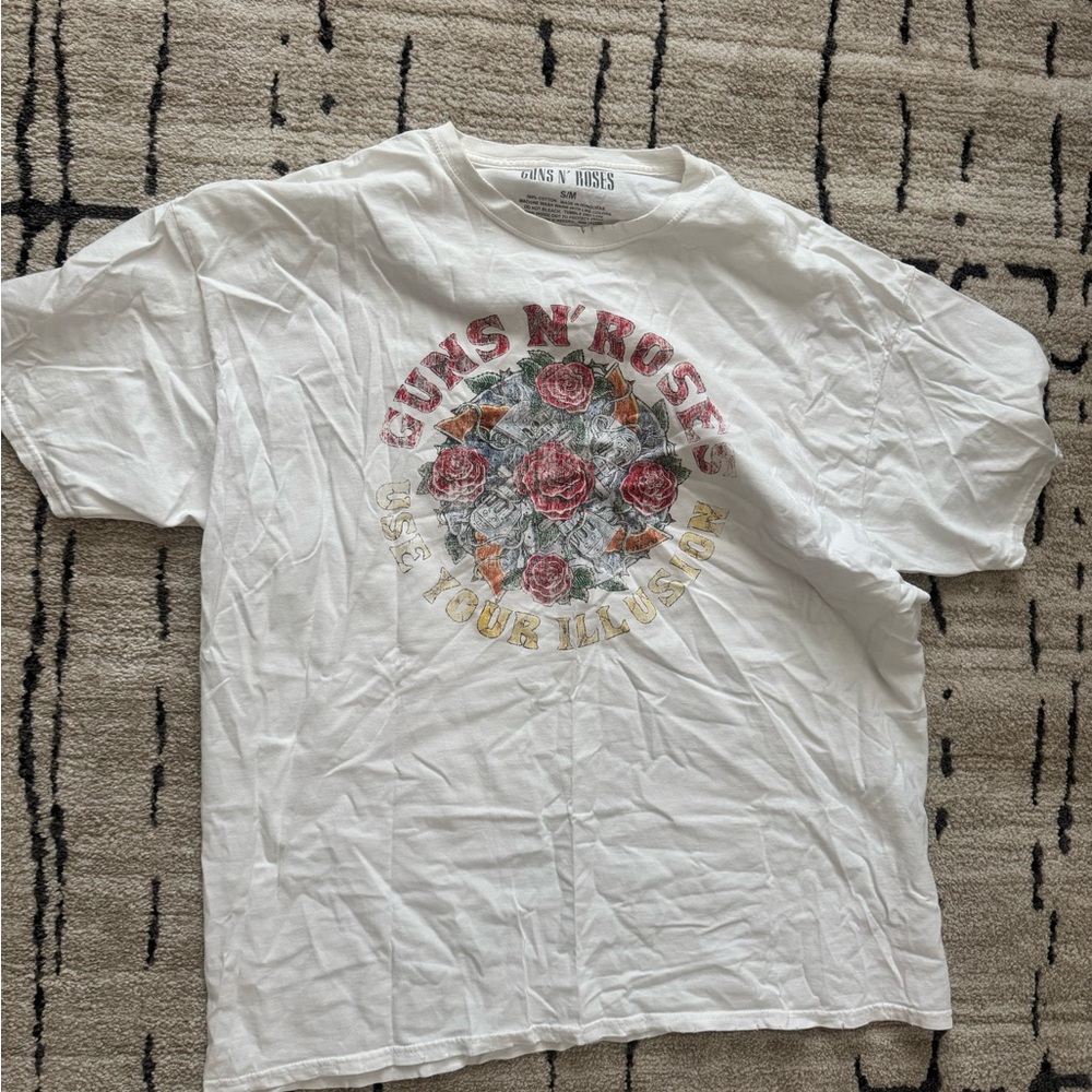 Guns and roses oversized tee